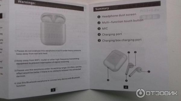 Беспроводные Bluetooth наушники DS-F20 TWS 5.0 фото