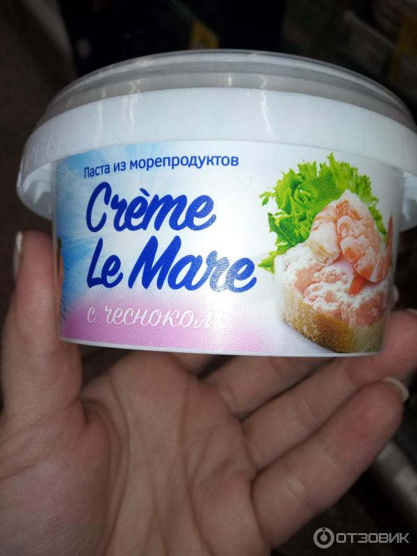 Паста из морепродуктов Балтийский берег Creme Le Mare с чесноком фото