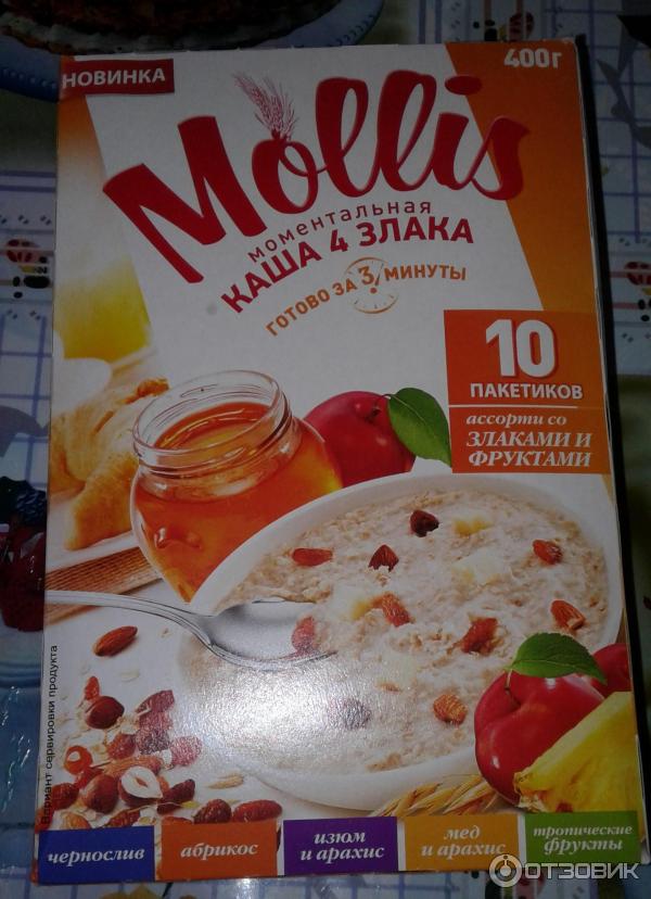 Моментальная каша Mollis 4 злака фото