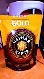 Кофе растворимый Черная карта Gold фото