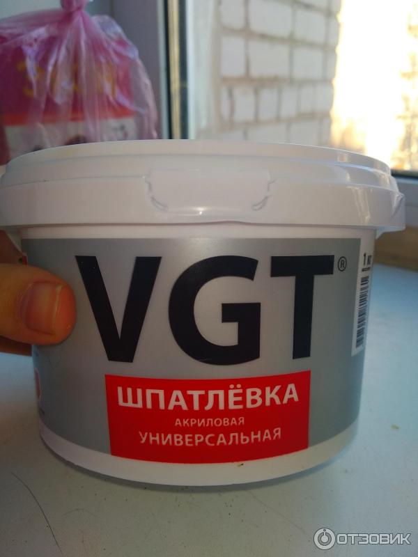 Шпатлевка VGT акриловая фото