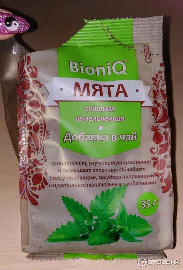 Мята сушенная Bioniq фото