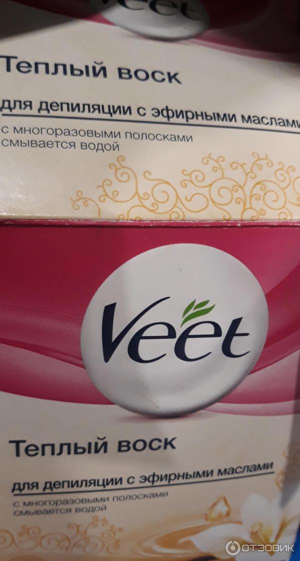 Теплый воск для депиляции Veet с эфирными маслами фото