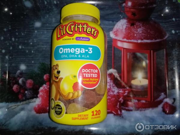 Детские витамины L'il Critters Omega-3 фото