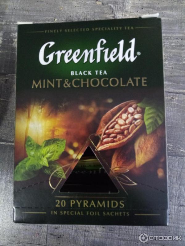 Чай Greenfield Mint and Chocolate в пирамидках фото