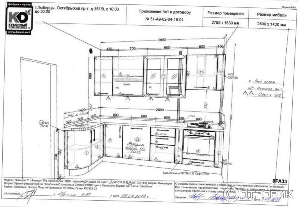 Кухонный двор договор на кухню