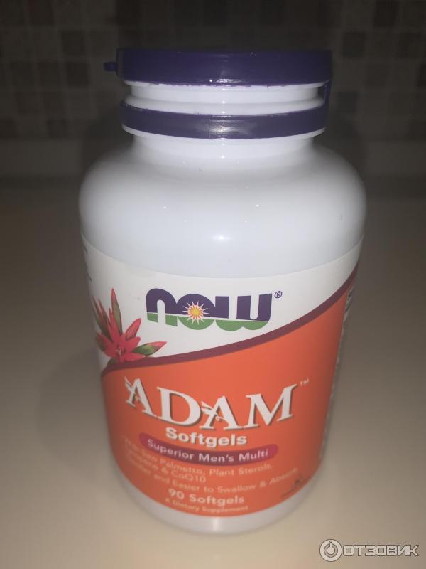 Now foods Adam компоненты. Adam Softgels как выглядит.