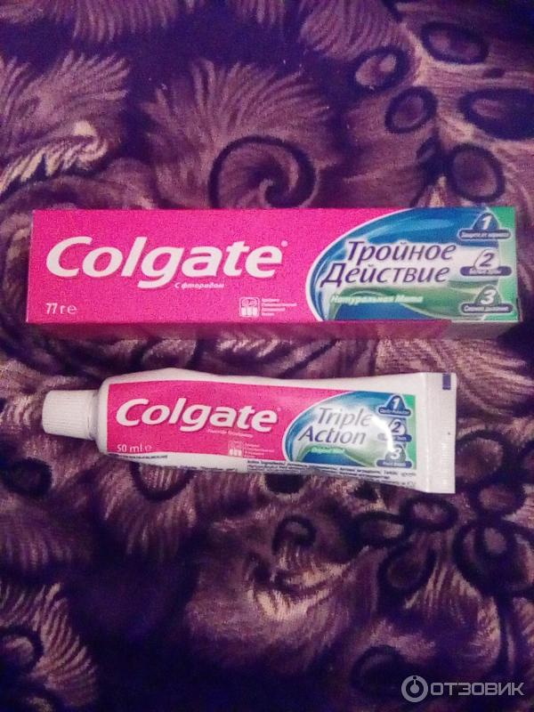 Зубная паста Colgate Тройное действие Натуральная мята 77 г (50 мл)