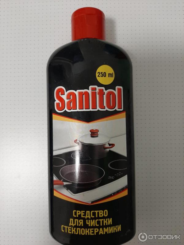 Средство для чистки стеклокерамики Sanitol