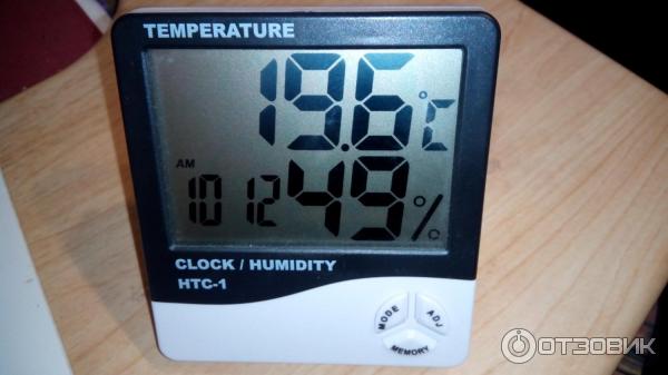 Электронный термометр-гигрометр HTC-1 фото