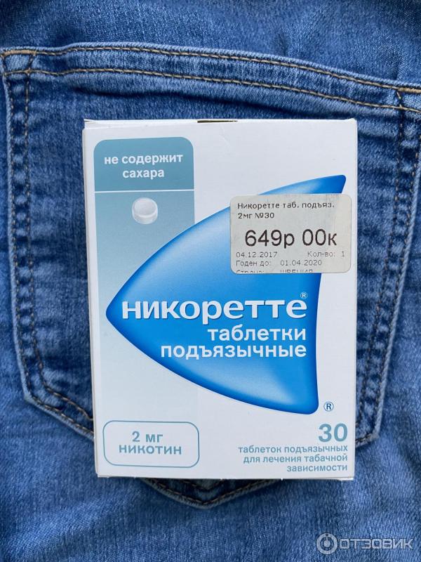 никоретте таблетки