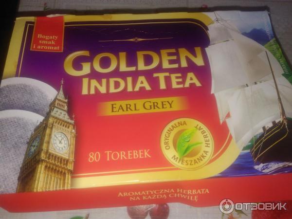 Чай черный байховый Golden India Tea в пакетиках для разовой заварки фото