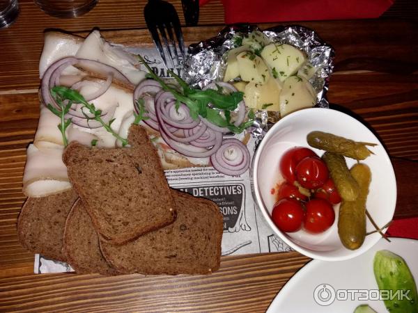 Ресторан кафе охотничий рай Ижевск холодные закуски сало маринованные овощи