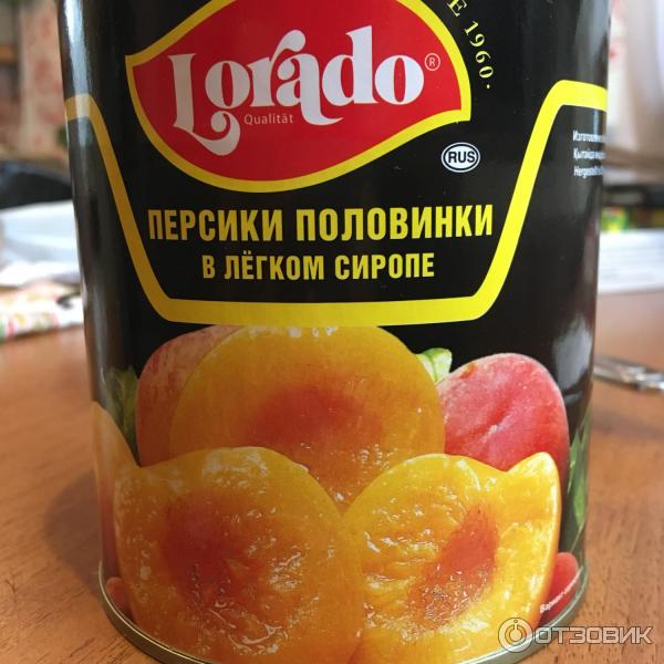 Консервированные персики Lorado