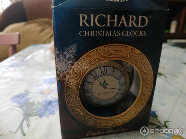 Чай черный цейлонский листовой Richard christmas clocks фото