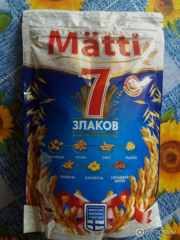 Отзыв о Каша быстрого приготовления Matti "7 злаков" | Быстро, вкусно и ...