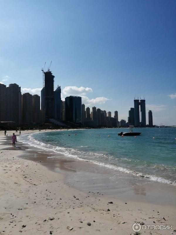 Пляж Dubai Marina beach (ОАЭ, Дубай) фото