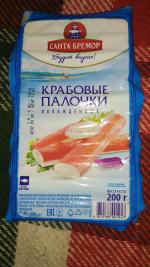 Крабовые палочки охлажденные "Санта Бремор" фото