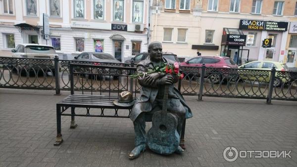 Памятник кругу в твери фото Отзыв о Памятник Михаилу Кругу на бульваре Радищева (Россия, Тверь) На скамейке 