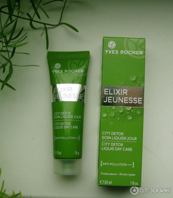 Концентрат для молодости кожи Yves Rocher с эффектом детокса Elixir Jeunesse