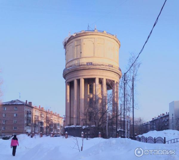 Water tower in the square Marx in Novosibirsk, Novosibirsk, Russia - tourist att