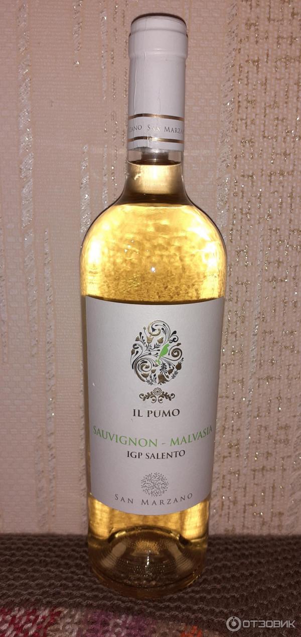 Вино белое полусухое Il Pumo Sauvignon Malvasia фото