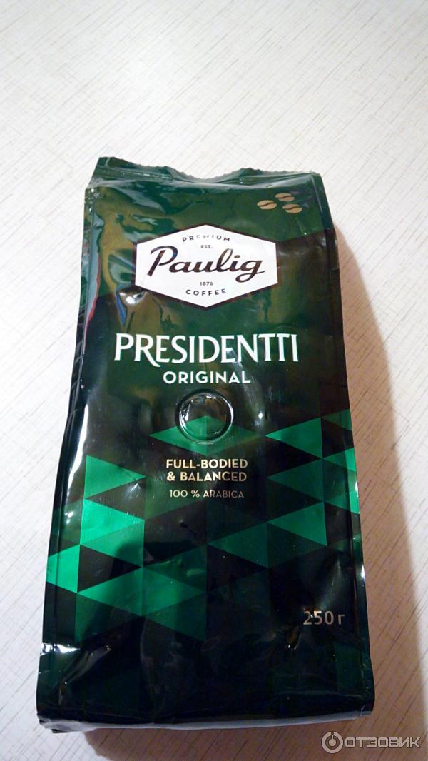 Кофе в зернах Paulig Presidentti Original фото