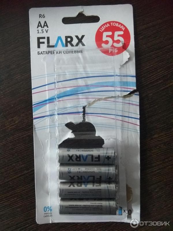 Батарейки солевые FLARX AA 1.5 V фото