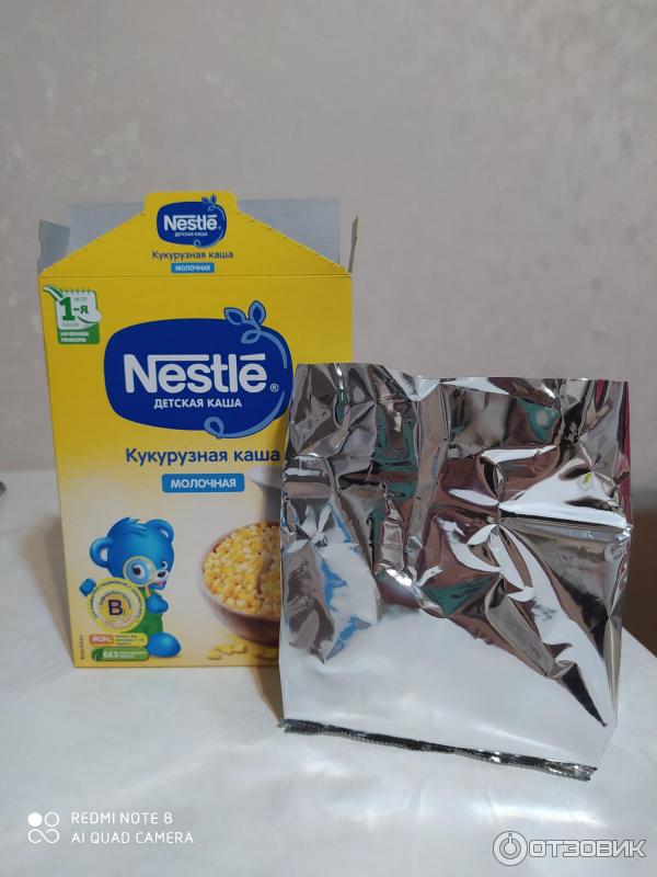 Молочная кукурузная каша Nestle фото