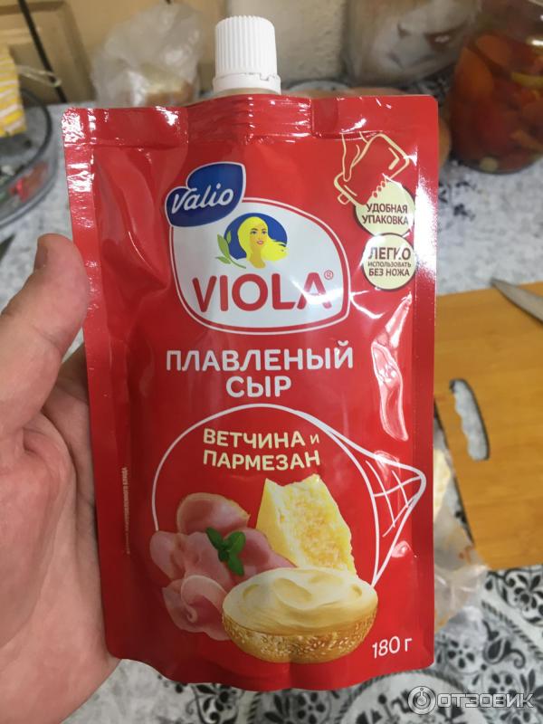 Плавленный сыр Valio Viola Ветчина и пармезан