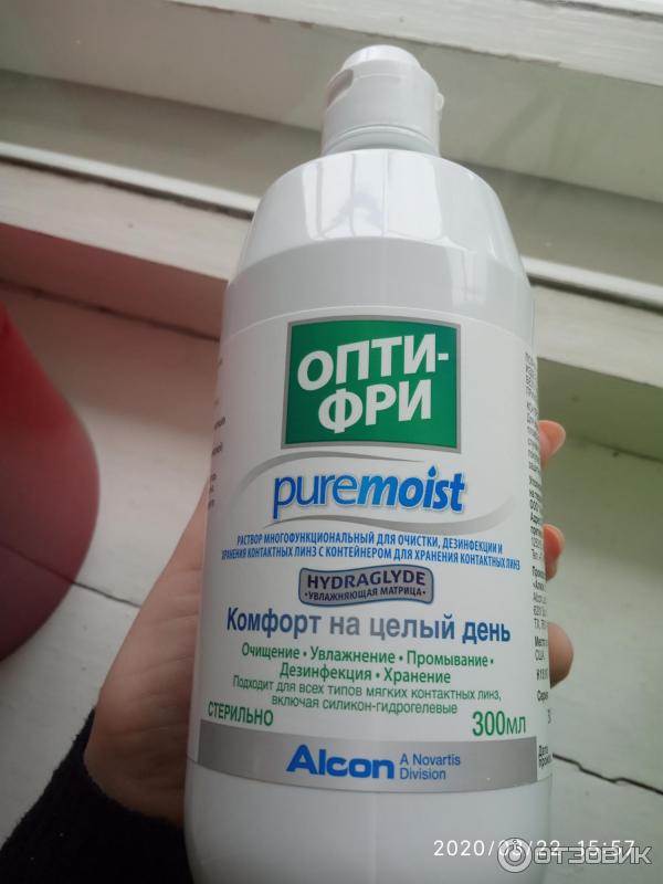 Раствор для линз Alcon Опти Фри pure moist фото