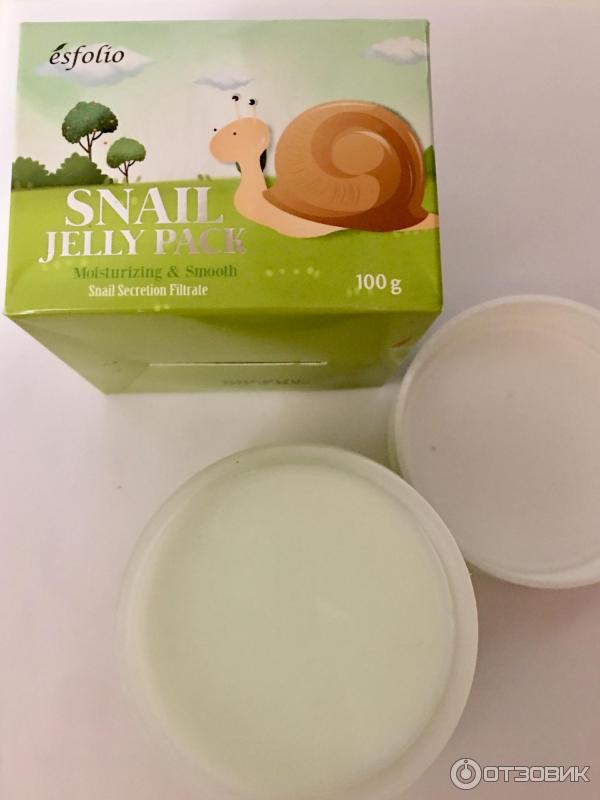 Snail jelly pack. Маска с экстрактом слизи улитки.