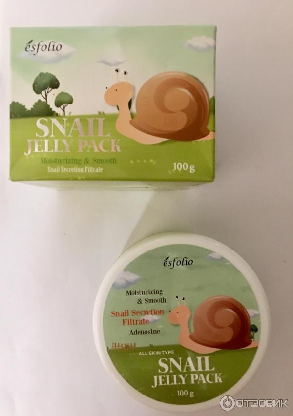 Snail jelly pack. Маска с экстрактом слизи улитки.