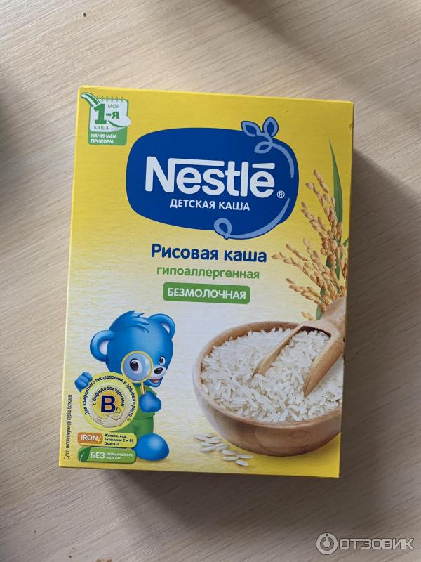 Рисовая каша Nestle фото