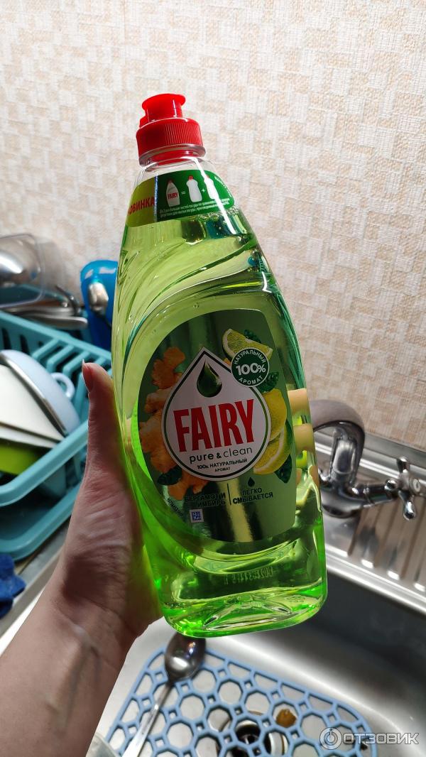 Средство для мытья посуды Fairy Pure&clean фото