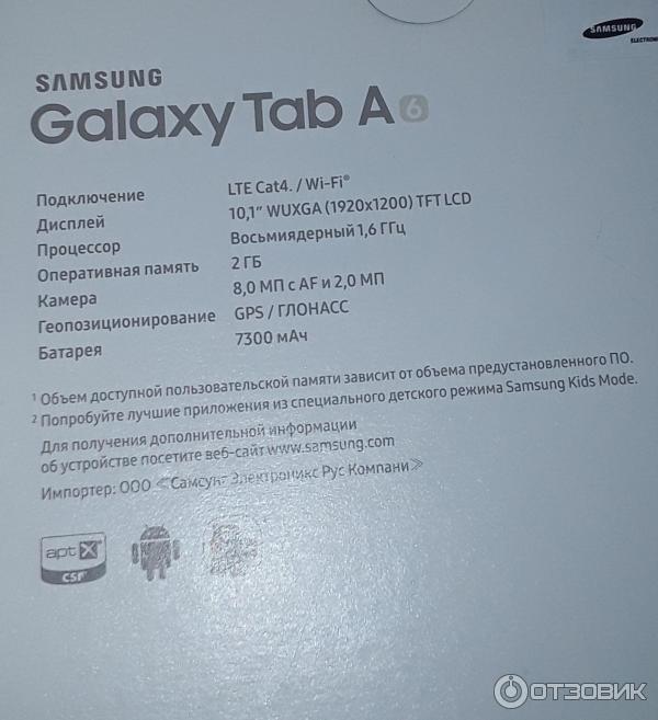 Планшет Samsung Galaxy Tab A 10.1 SM-T515 фото