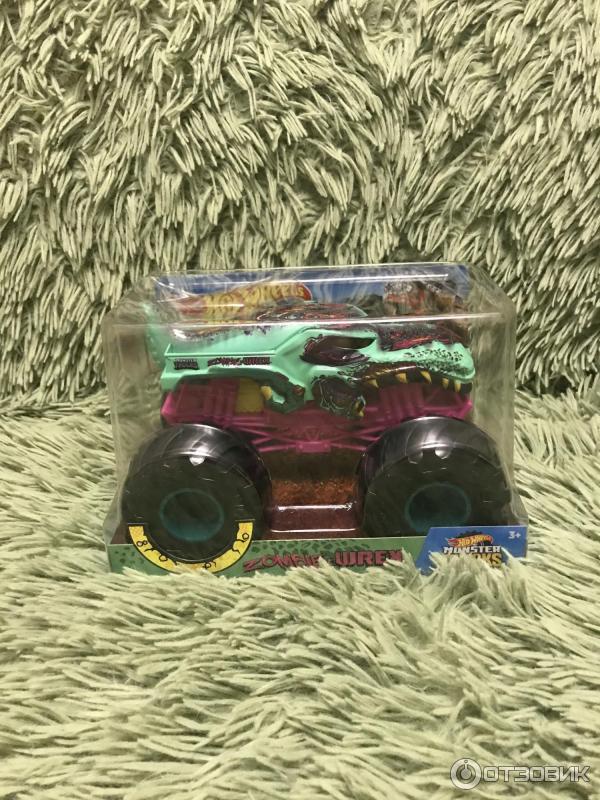 Машинка Hot Wheels Monster Tracks Зомби Рекс фото