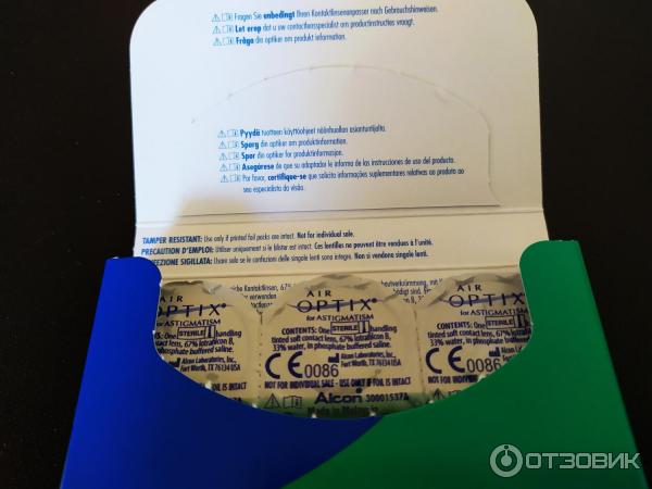 Контактные линзы Ciba Vision Air Optix for Astigmatism фото