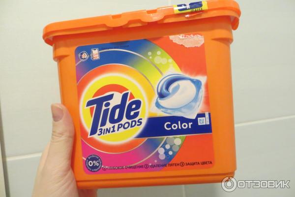 Капсулы для стирки TIDE 3 in1 PODS Color фото