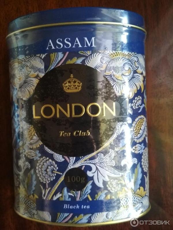 Чай черный Assam London Tea Club, 100 грамм в железной банке фото