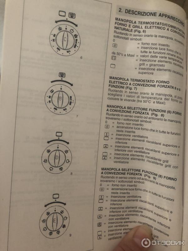 Как включить духовой шкаф ардо