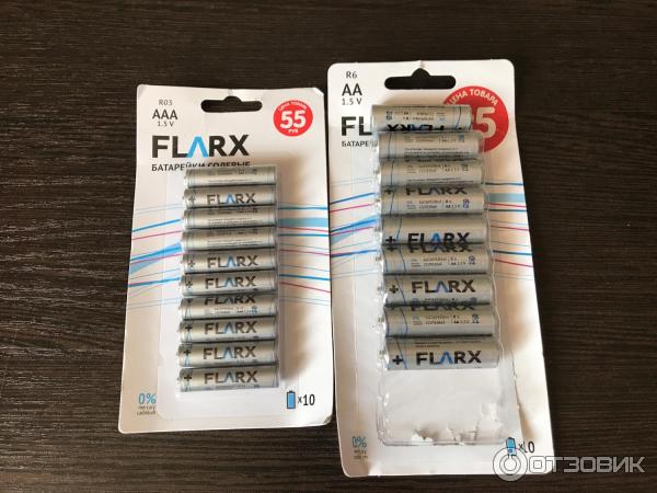 Батарейки солевые FLARX AA 1.5 V фото