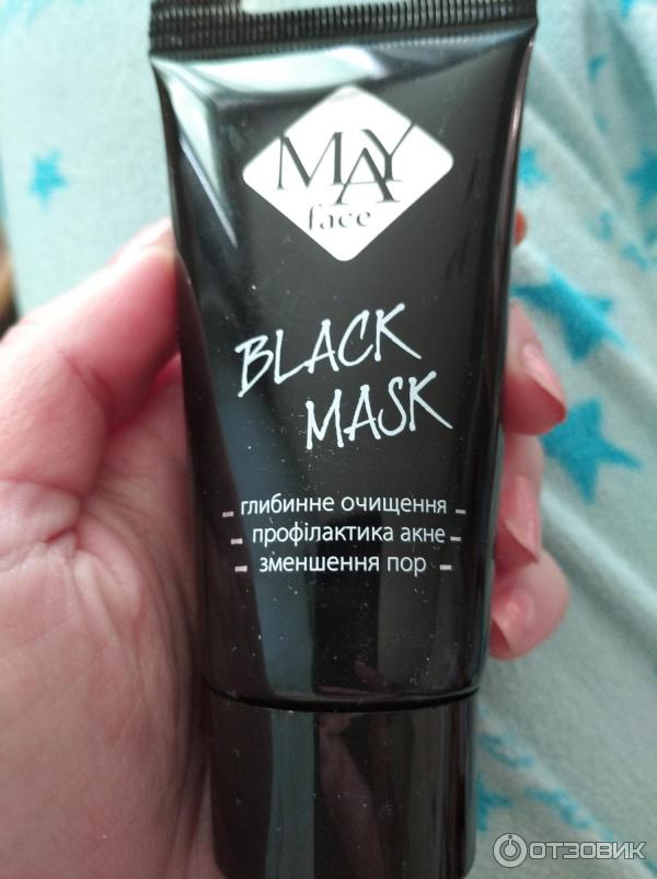 Маска-пленка для лица MAY Face Black Mask против черных точек фото