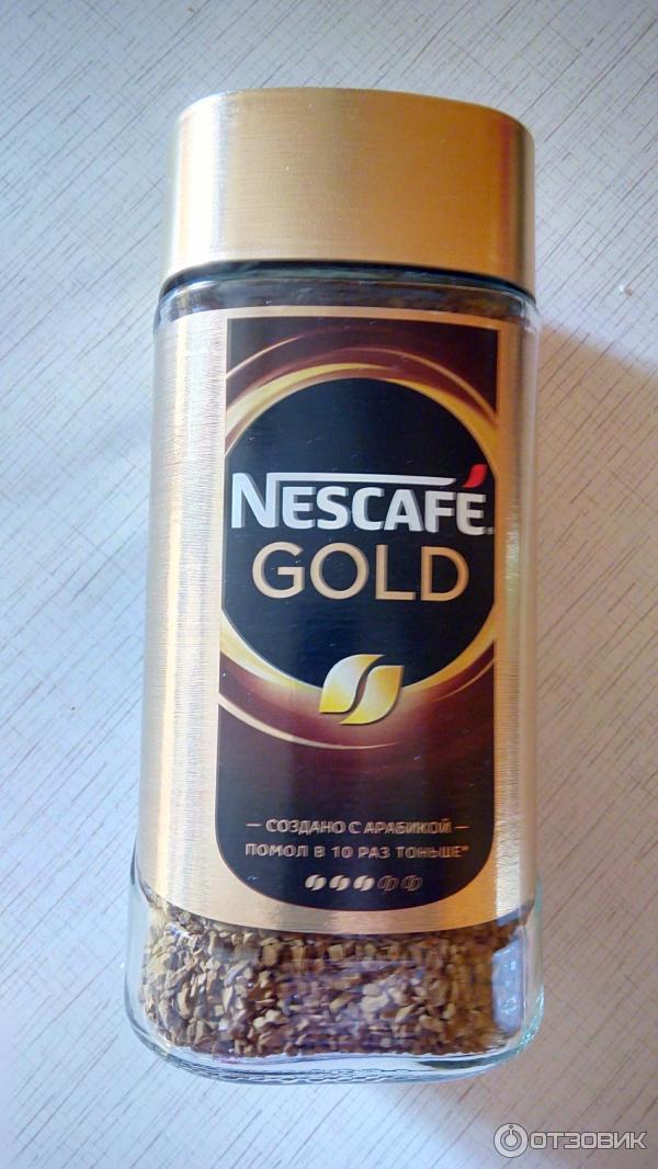 Молотый кофе в растворимом Nescafe Gold фото