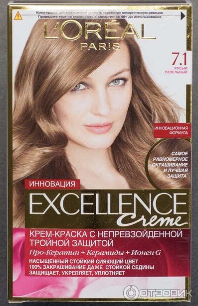 Крем-краска для волос L'Oreal Paris Excellence Creme 7.1 Русый пепельный