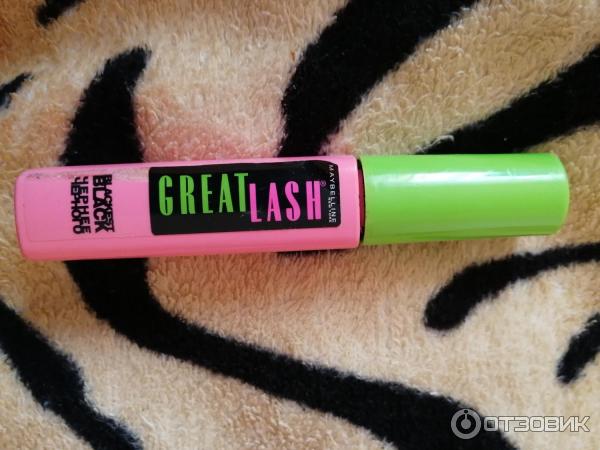 Тушь для ресниц Maybelline New York Great Lash Blackest Black Mascara фото