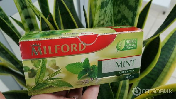 Чай Milford Зеленый с мятой фото