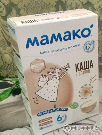 Каша Мамако 5 злаков на козьем молоке фото