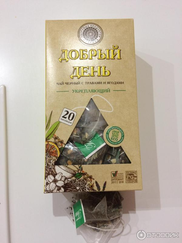 Отзыв о Чай Фабрика здоровых продуктов "Добрый День Укрепляющий" | Не ...