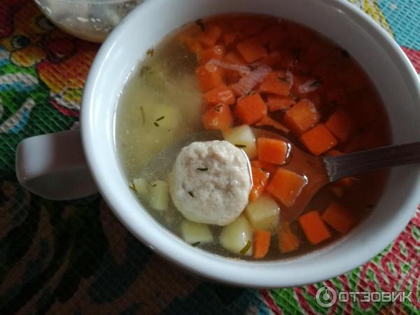 Суп с фрикадельками из индейки Вкусвилл фото